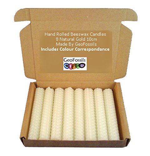 Set Of 8 Witch's Beeswax Spell Candles - White