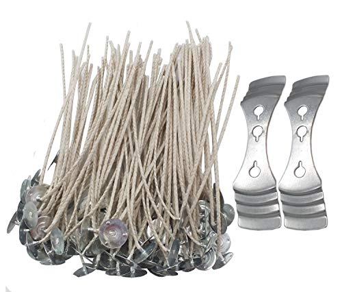 Vincilee100pcs 6 inch Candle Wick Nature Cotton Candle Wick Low Smoke 6