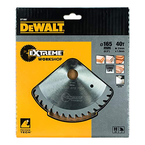 Dewalt, Lama Per Sega Ad Affondamento, 165 X 20 X 40 Atb 5° 2,0 Mm, (Per Utensili A Batteria) - 2