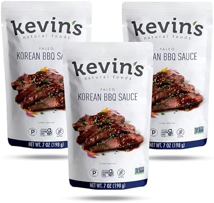 Amazon.com : Kevin's Natural Foods Korean BBQ Sauce - Paleo Simmer ...