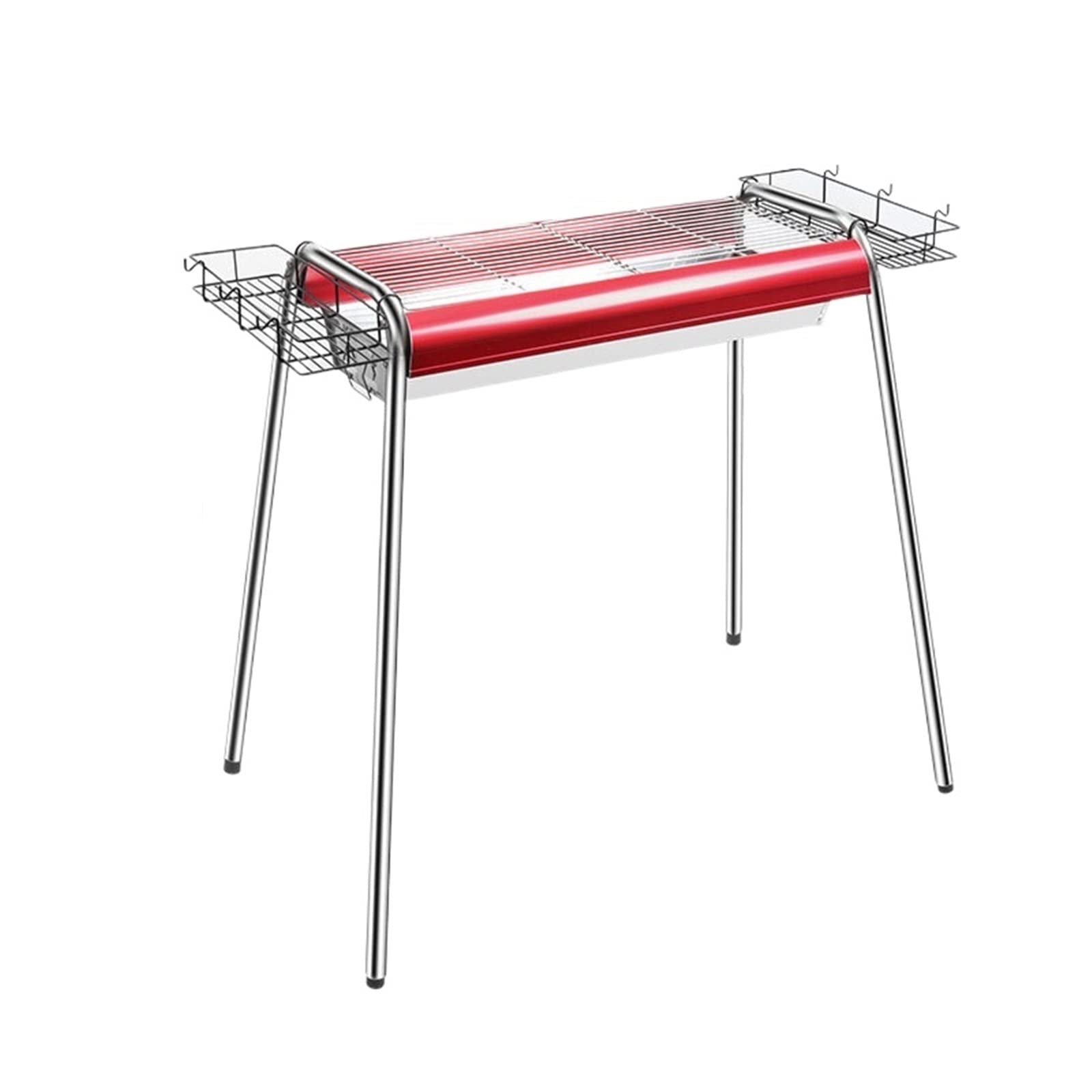 Support barbecue portable camping avec brochettes pour pique-nique