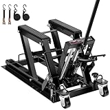 VIVOHOME 1500 LBS Hydraulic Motorcycle Lift Jack, Heavy-Duty Steel ATV Lift Stand...