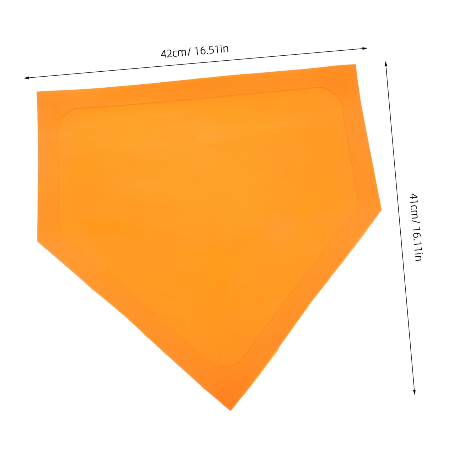 KOMBIUDA Baseball Decorations for Party Portable Baseball Batting Base Centerpieces Plates for Field Plate Crate