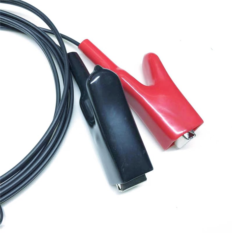 Power Cable PN 565854 for Total Station to External 12VDC CAR Battery 5PIN to Alligator Clips