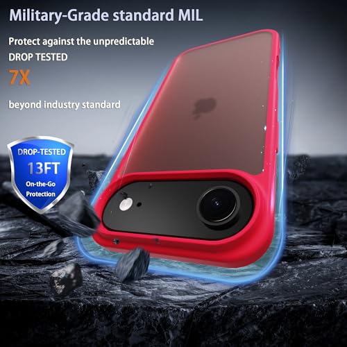 Image of iPhone air Case,Translucent Matte(Rose red)