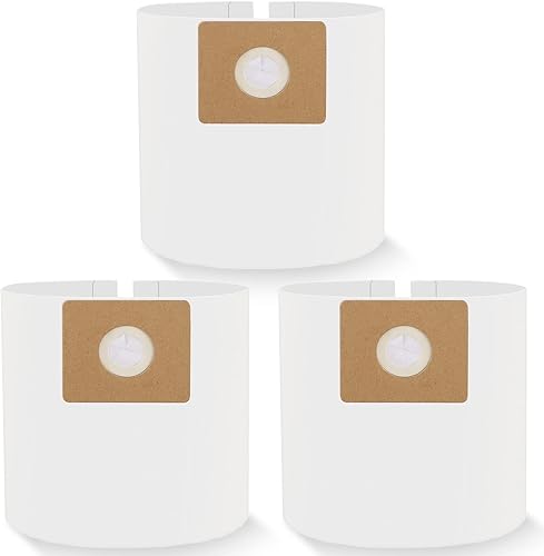 Paquete de 3 bolsas de filtro para aspiradora tipo B 90668 compatibles con Shop Vac de 2 a 2.5 galones, tipo B, 90668 9066800 9066833, bolsas de