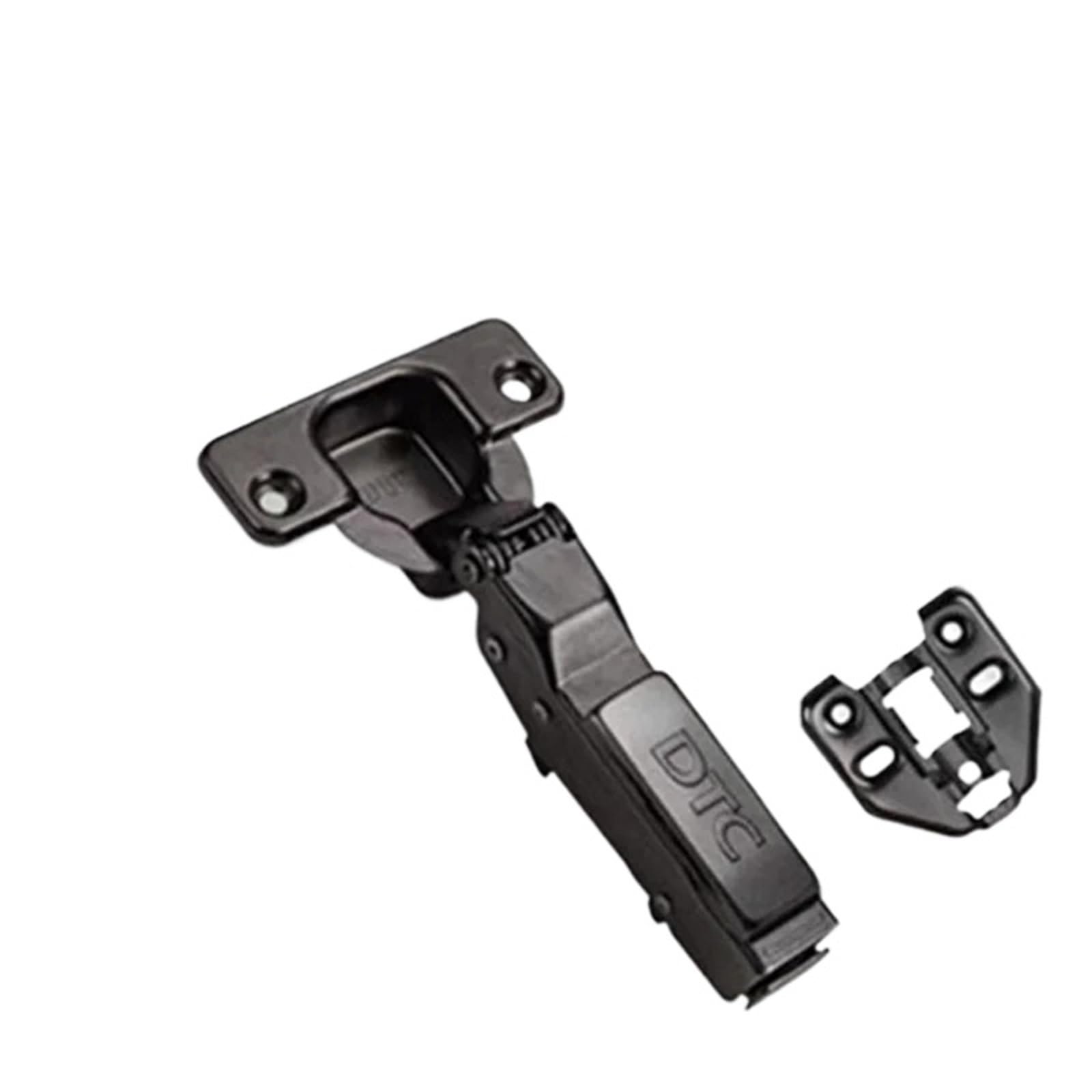 Kdhcvkz C80 Gunblack Half 4Pcs Soft Close Cabinet Hinge 35Mm Conceal Linear Mounting Plate(C80 Gunblack Half)