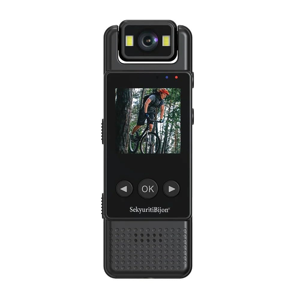 SekyuritiBijon Wi-Fi Pocket Body Camera 4k 1080P Full HD Rotatable Lens Color Night Vision | Audio & Video Chest Wearable Loop Recording Recorder Image Mirroring, Cycling, Law Enforcement-image-5