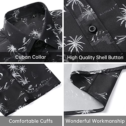 Mens Hawaiian Shirt Tropical Swim Trunks for Men Aloha Beach Summer Shirts and Shorts4