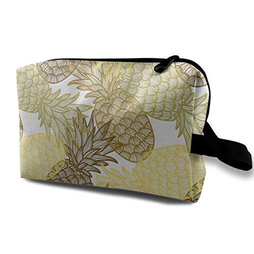 Preisvergleich Produktbild Sommer-thematische überlappende geschwungene tragbare Reisekosmetiktaschen Make-up-Organizer-Taschen Toilettenpapier-Organizer-Hüllen mit großer Kapazität Reisetasche Geldbörse