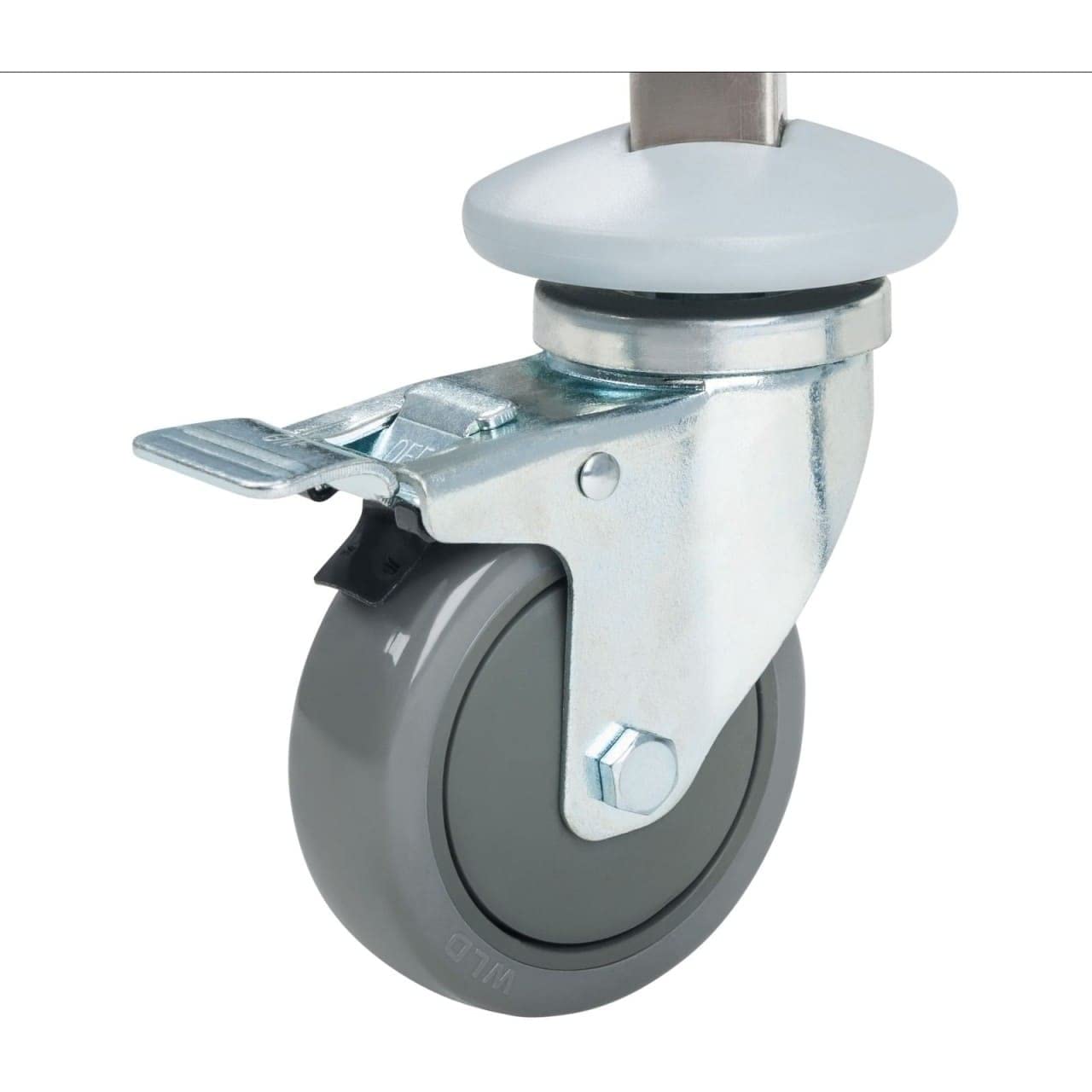 Royal Catering - Carrello per vassoi (16 attacchi GN, distanza di 80 mm, GN 1/1, 1/2, freno di stazionamento, acciaio inox) argento