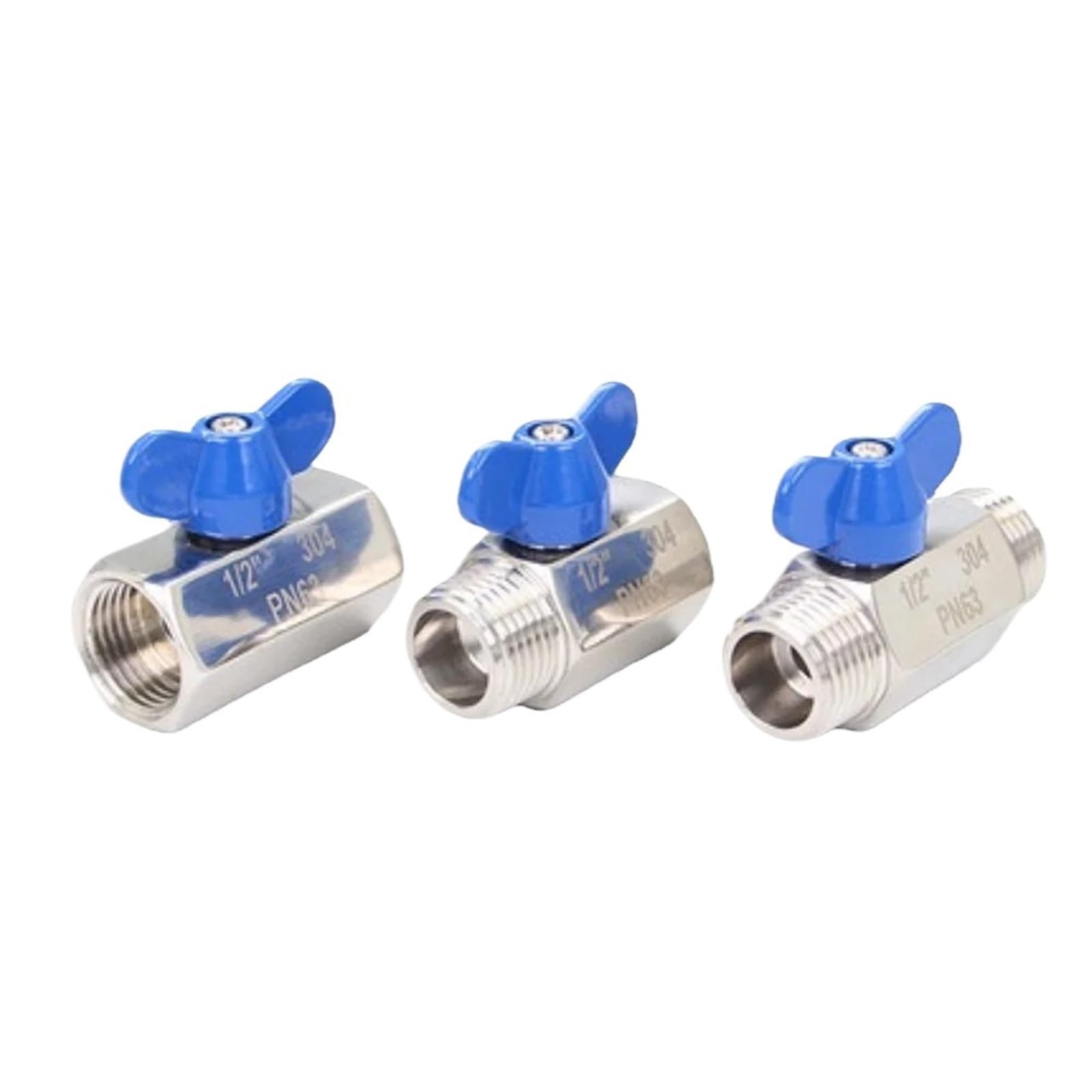 Válvula de bola mini 1/2 BSP macho de acero inoxidable para evitar fugas en espacios pequeños
