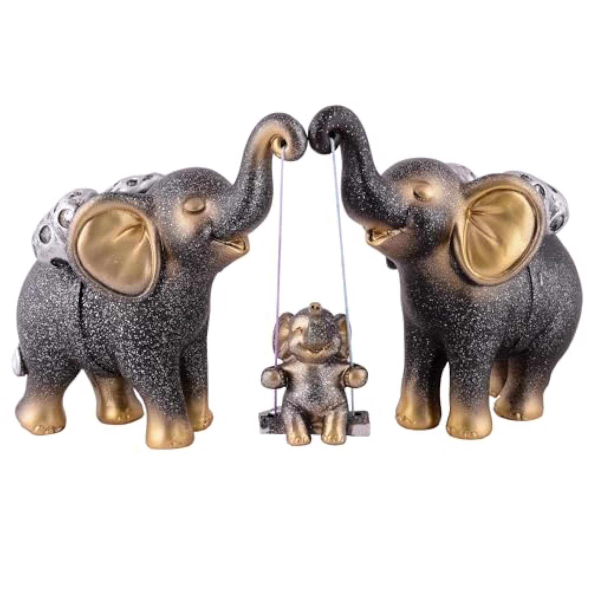 Decorative Elephant Family Showpiece