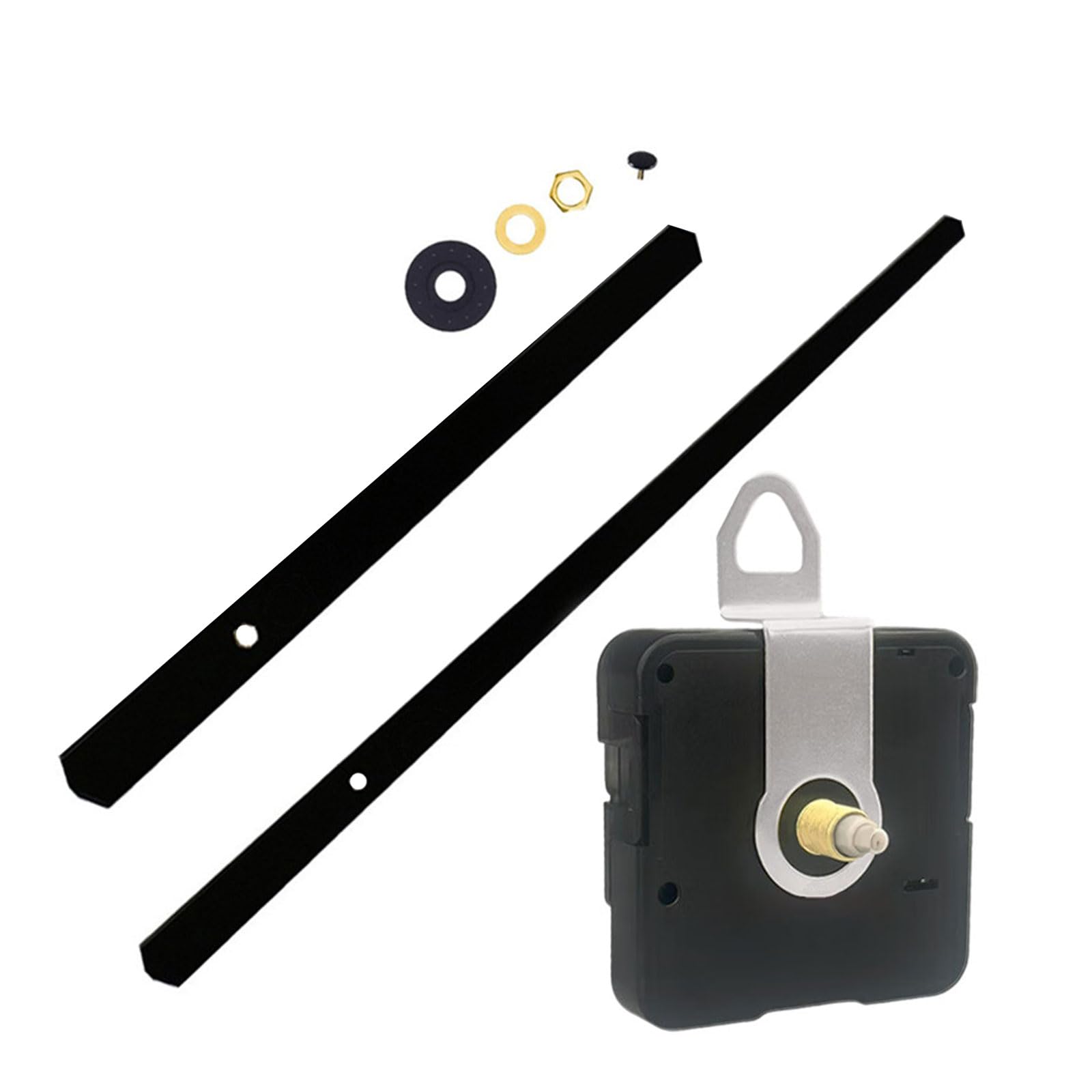 Woedpez Quiet Clock Motor Kits with Metal Hands for Wall Repair and Mechanism Replacement Quartzs Movements