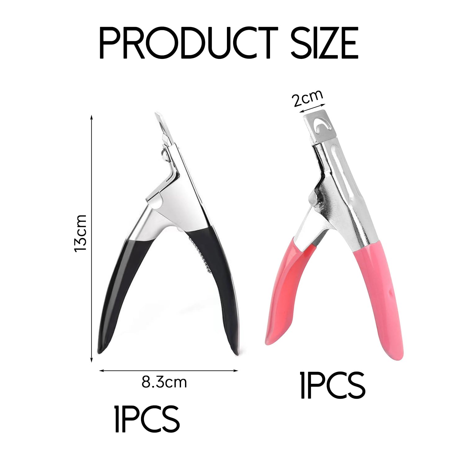 2 Stücke Tragbarer Nagelschneidelemente, Nagel -Trimmwerkzeuge, Diy -Nagel -Accessoires, Edelstahl -Nagelschneider.