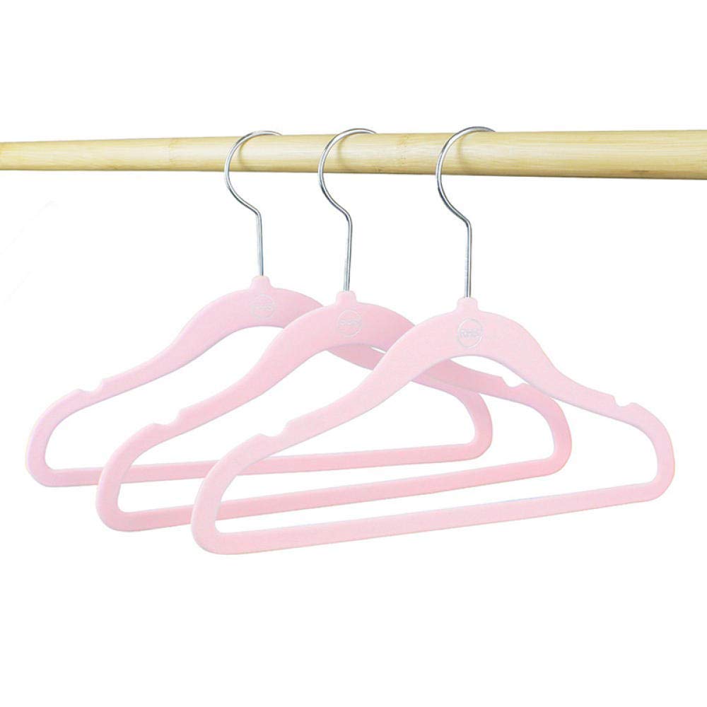 Perchas de Flocado Antideslizantes para Ropa Infantil, 10 Unidades por Lote, 30 cm, para Guardar Ropa de bebé, Color Aleatorio.