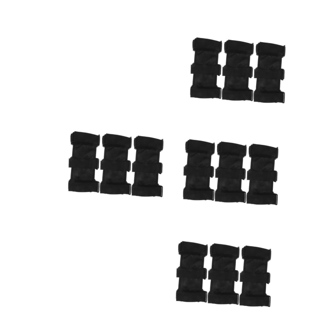 PRETYZOOM 12 Correas Para Extintor Banda De Fijación Para Coche Soporte De Montaje Ajustable Para Extintor Correas De Fijación Negras