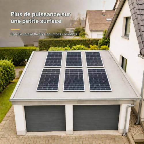 enjoy solar® Panneau solaire monocristallin TOPCon 220W 12V – Rendement élevé de 25.5% | Cellules solaires 210mm à 18 busbars | Idéal pour camping-car, installation de balcon, abri de jardin et bateau – vue 7