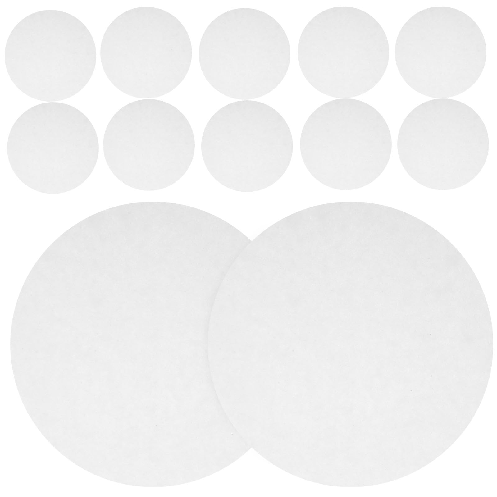 POPETPOP Carta Filtrante Qualitativa Bianca 18cm Diametro Velocità di Flusso Media, 100 Pezzi, per Filtraggio in Laboratorio e Applicazioni Chimiche Generali