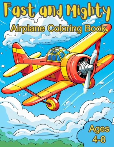 Airplane Coloring Book for kids ages 4-8: Different types of airplanes, from vintage biplanes to modern jets image 2