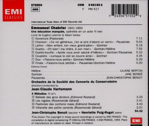 Miniatura 2 de Chabrier Une Education manquée