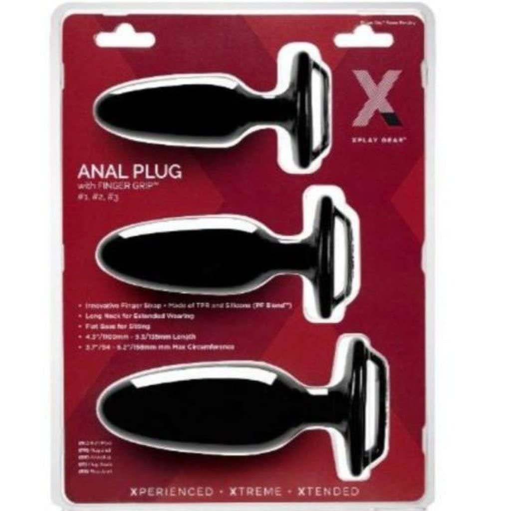 PerfectFit Brand Xplay Finger Grip Plug Starter Kit, Plug #1, #2 and #3