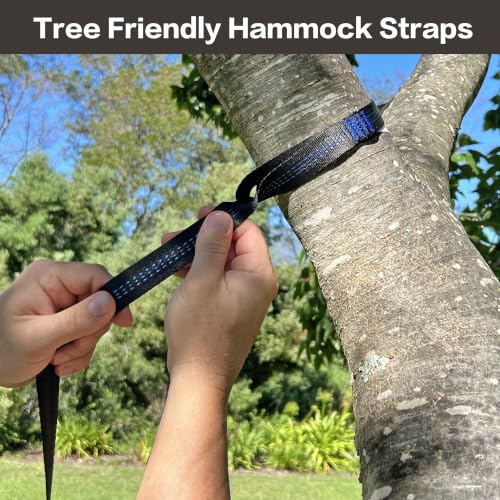 Image of Brazilian Double Hammock with Tree Straps, King Size, 500 lbs Capacity