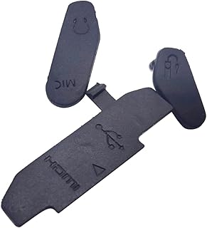 NATEFEMIN Replacement USB HDMI DC in/Video Out Interface Cover Rubbber Cap Part USB Rubber Replacement for Canon EOS 80D Camera