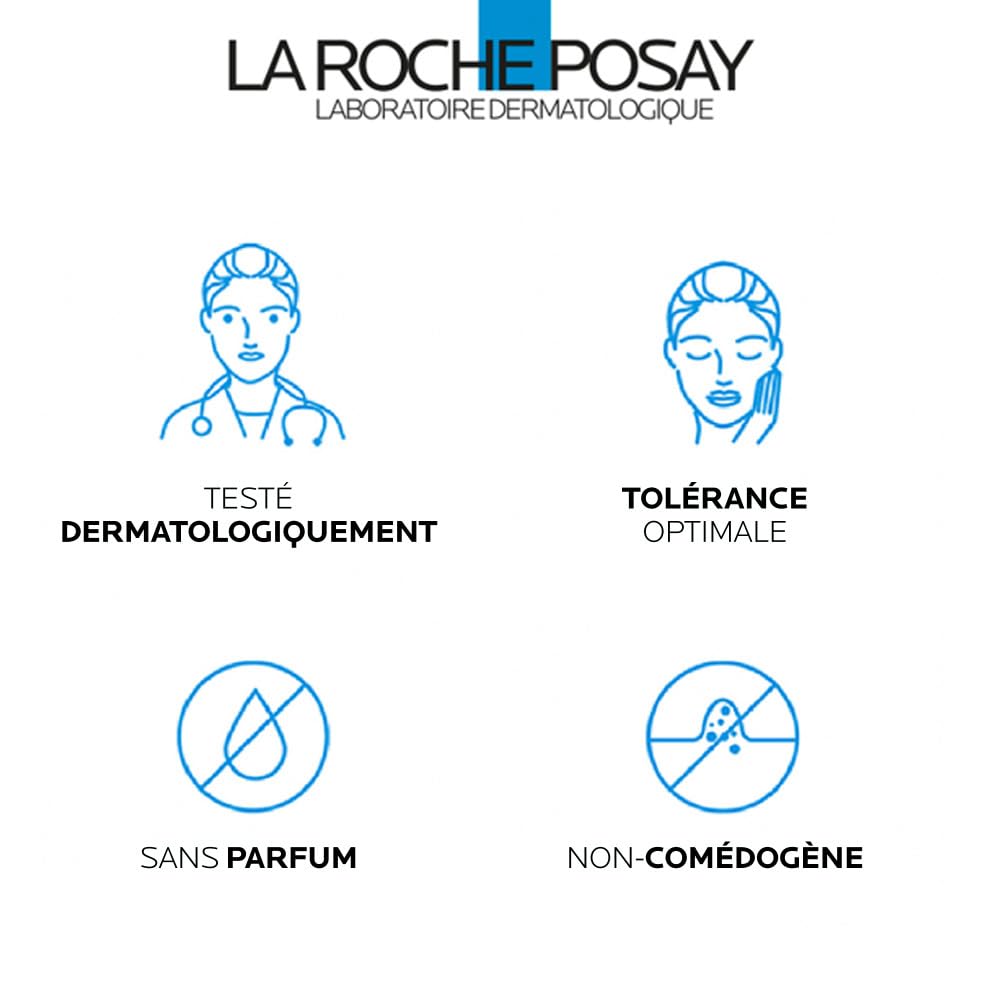 La Roche-Posay, Toleriane, Gel Moussant Purifiant, Nettoie Apaise et Démaquille, Adapté aux Peaux Sensibles à Réactives, Sans Parfum, Composition Hypoallergénique et Non Comédogène, 400 ml