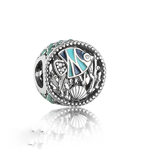 bakcci Europea verano océano vida mar peces Coral Bead Authentic plata de ley 925 DIY encaja para Original Pandora pulseras Charm joyería