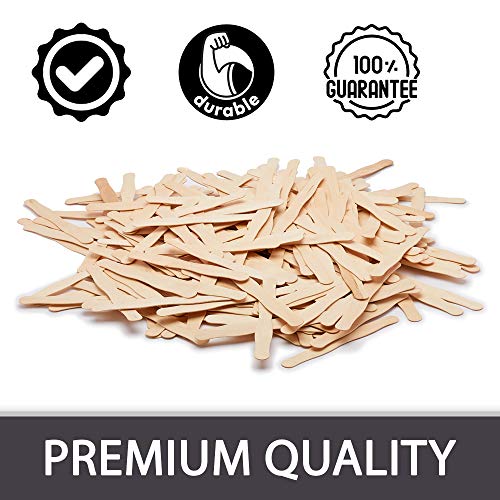 300 Pcs Jumbo Wooden Craft Sticks Pack - Bulk Popsicle Sticks For Arts & Crafts Projects, Holiday Ornament Crafting, Ice Cream, Waxing #TOP3