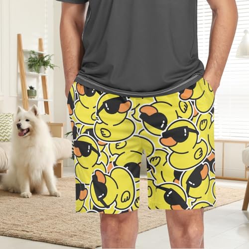 visesunny Pajama Shorts for Men Soft Sleep Pants Sleepwear Breathable Lounge Wear with Pockets S-XXL2