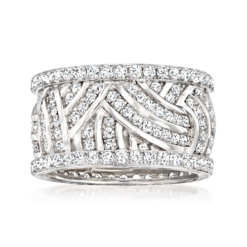 Ross-Simons 2.20 ct. t.w. CZ Eternity Band in Sterling Silver