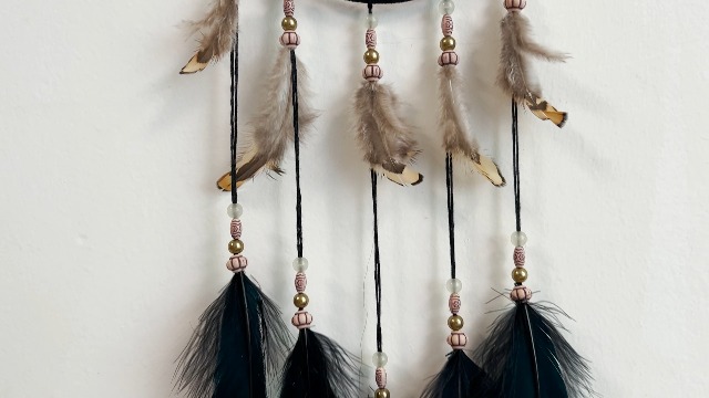 Handmade Eagle Feather Dream Catcher - 31 Inch Wall Hanging For Bedroom, Wedding & Home Decor - View #10
