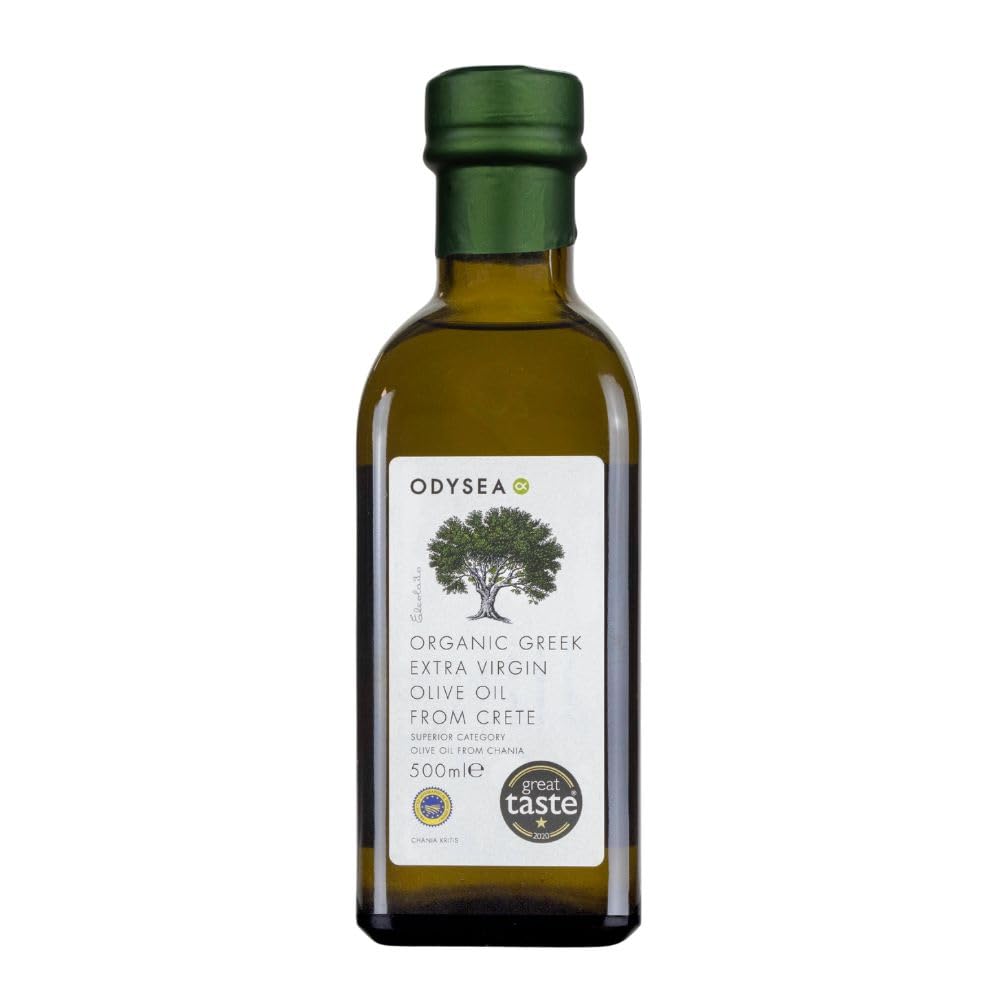 OdyseaOrganic Greek Extra Virgin Olive Oil, PGI Chania, 500 ml