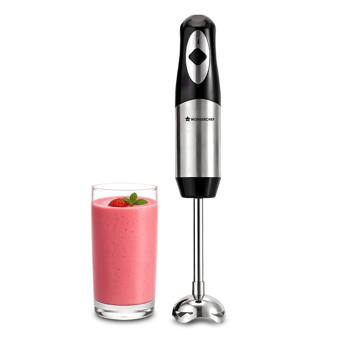 Wonderchef Inox Stainless-steel Hand Blender for Kitchen, 300W Motor, Blend Soups, Vegetables, Baby Food, Buttermilk, Single Push Operation, Sharp Stainless-steel Detachable Blades, 2-Yr Warranty-image-34
