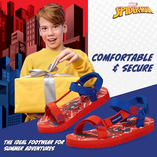 Marvel Spiderman Sandals for Boys Summer Shoes with Adjustable Straps Boys Gifts3