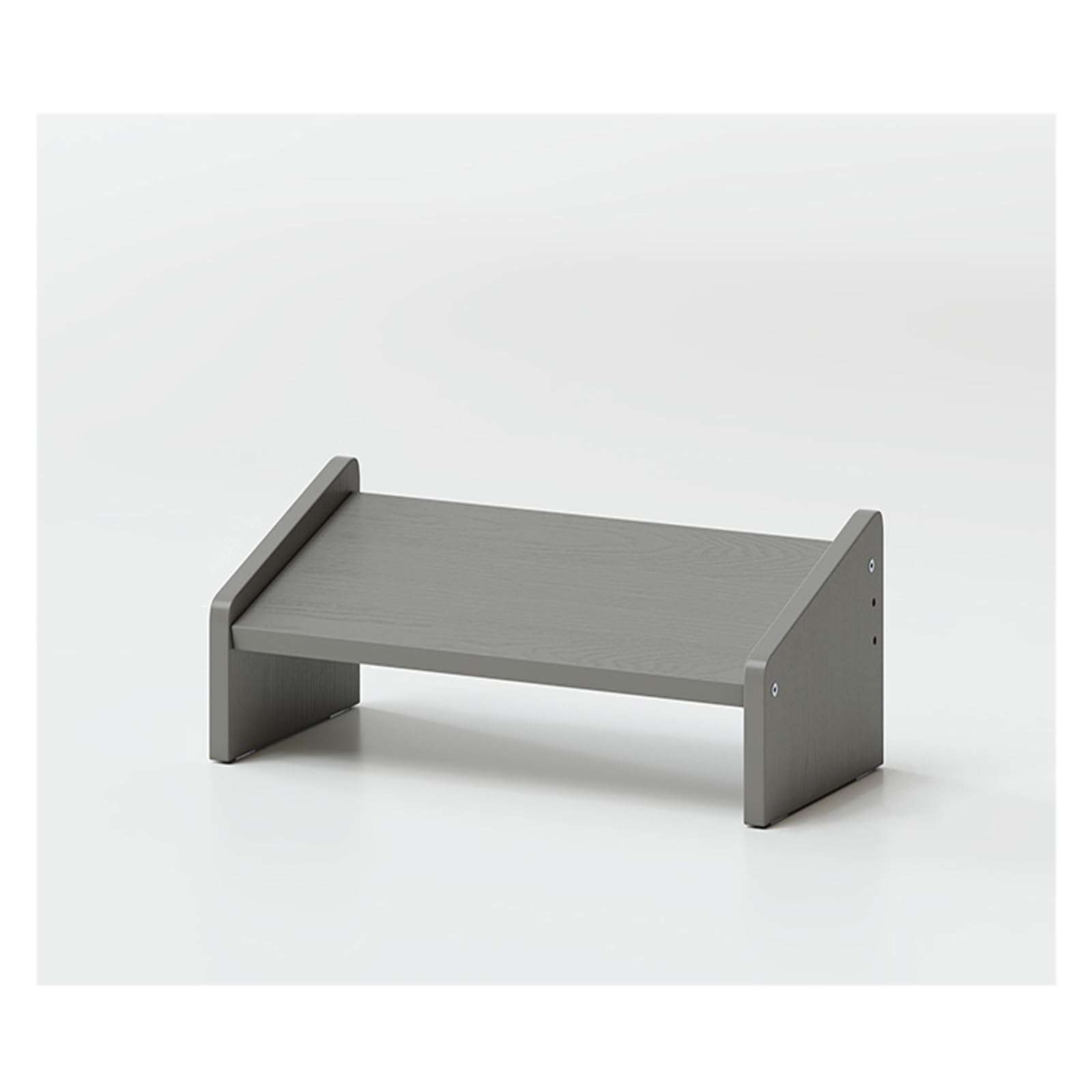 Na nogach, Kuchnia, stołek łazienkowy, materiał z litego drewna(Gray,43 * 25 * 14.5cm)