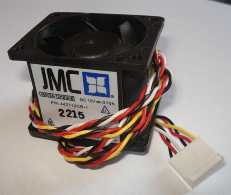 Ventola Cpu Con Dissipatore JMC 12V 0.75A, 40x50x38mm, Connettore 3 Pin - Ricambio Nuovo, Per PC O Server Rcm Jig