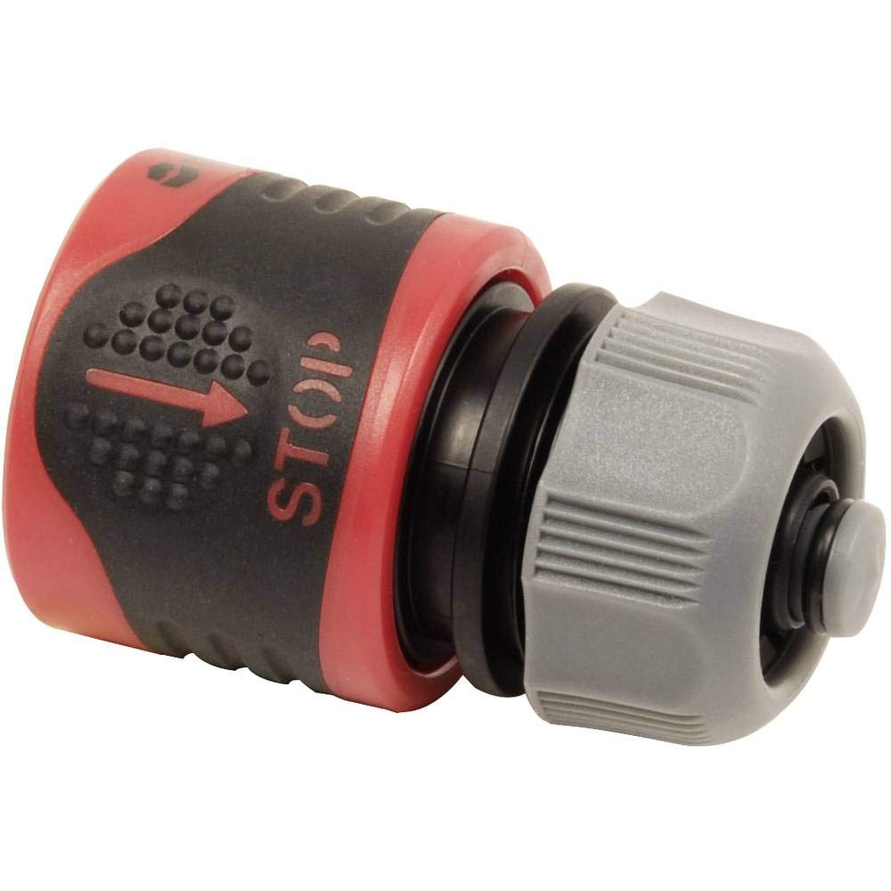 TOOLCRAFT TO-4850088 Plastic Hose Connector 13 mm (1/2) Diameter Water Stop, Multicolor, (L x B x H) 5.8 x 3.7 x 3.7 cm