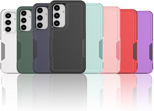 Miniatura 8 de Funda para Samsung Galaxy S25 funda protectora de doble capa resistente para teléfono celular, a prueba de golpes, con protector de pantalla,