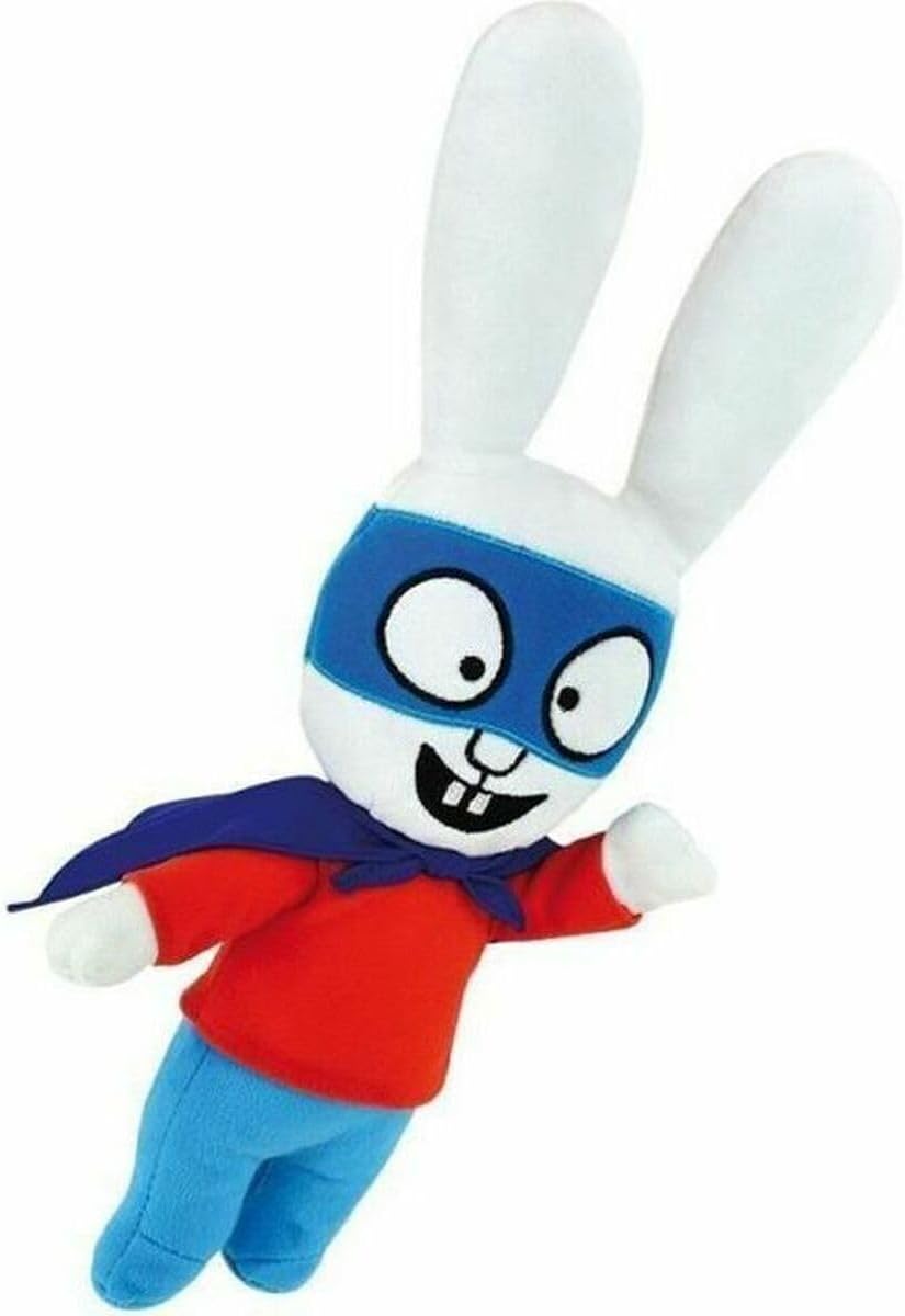 Jemini 023363 Simon Rabbit Plush with Cape +/- 35 cm, Black