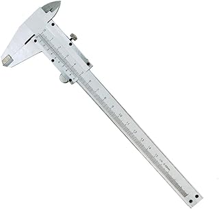 JF-XUAN 150mm Vernier Caliper Carbon Steel Caliper Accuracy 0.02mm (Size : 0-150mm) Calipers