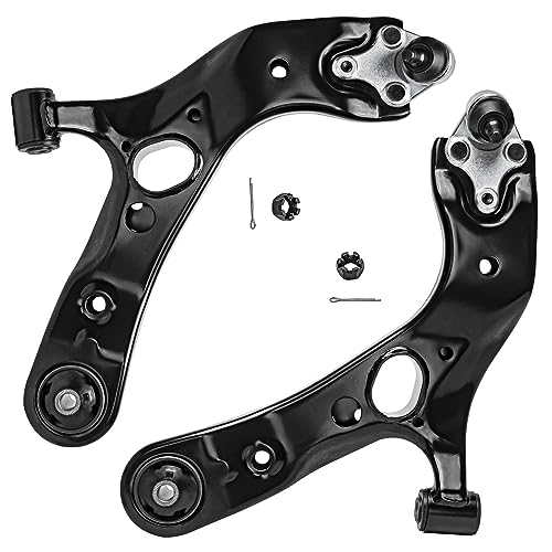 Image of Detroit Axle - Front End 8pc Suspension Kit for 2006-2018 Toyota RAV4, 2 Lower Control Arms w /Ball Joints, 4 Tie Rods, 2 Sway Bars 2007 2008 2009 2010 2011 2012 2013 2014 2015 2016 2017 Replacement