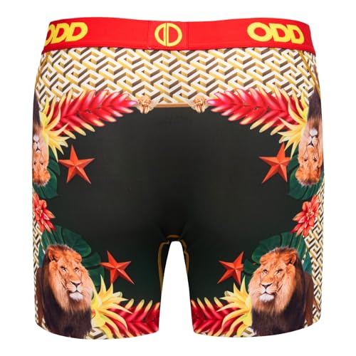 Odd Sox Men's Novelty Underwear Boxer Briefs, Lions High Fashion- Medium2