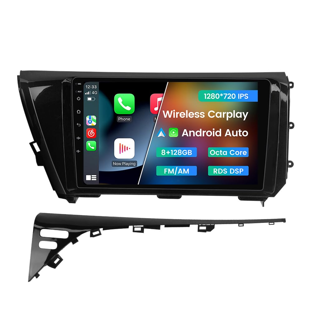 Radio Stereo for Toyota Camry 2018 2019 2020, Biorunn Android.1 Inch (8GB+128GB) 8-Core GPS Navigation Wireless Car-Play Android Auto Upgrade Dash Kit