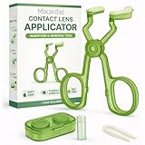 Contact Lens Applicator Tool + Contact Lens Remover Tool, Perfect for Daily Use, Cosplay, Colored Contacts & Travel, Green