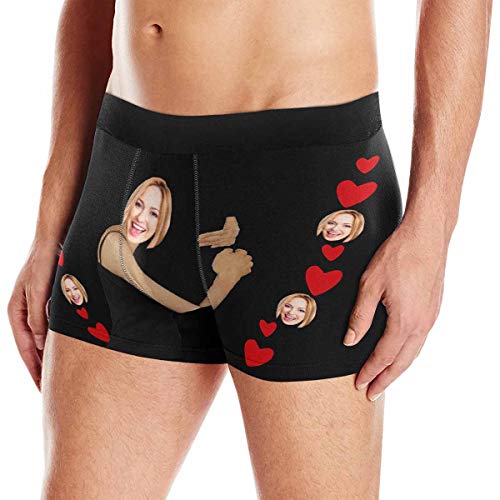 Custom Men's Boxer Briefs Printed with Funny Photo Face Unlimited Rides for Her2