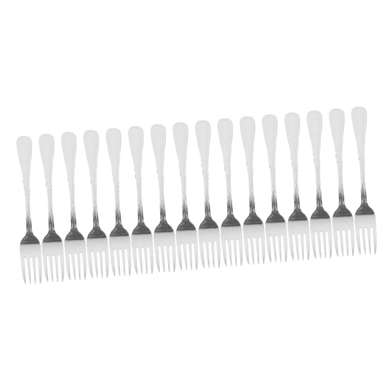 Ciieeo 4 Ensembles Fourchette En Acier Inoxydable Dîner Fourchettes Petites Fourches Faire La Fête De Service En Acier Inoxydable À Dessert 4 Pièces * 4