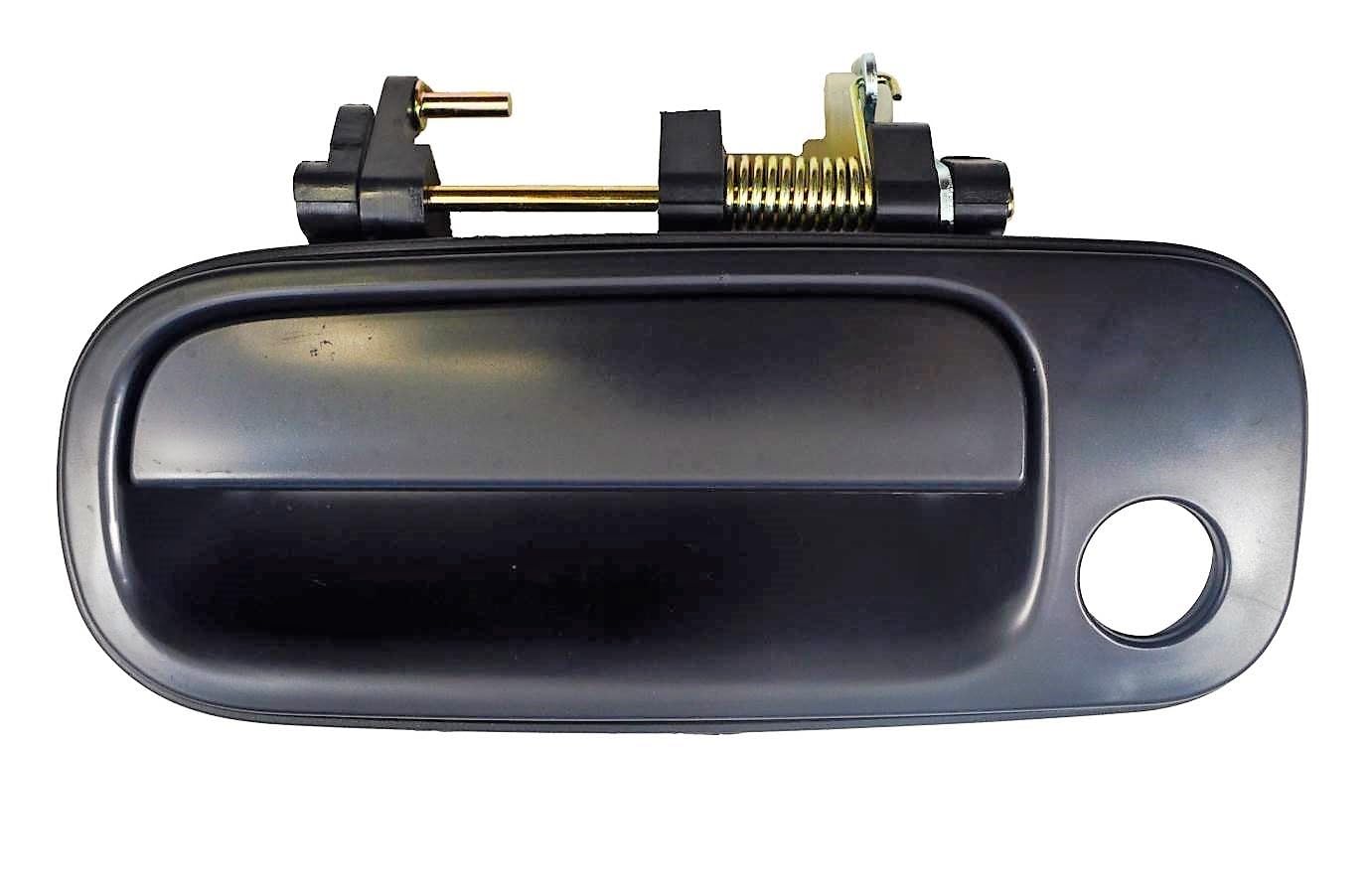 PT Auto Warehouse TO-3176S-FL - Outer Exterior Outside Door Handle, Smooth Black - Front Left Driver Side, Replaces 69220-33020, 69220-06010,